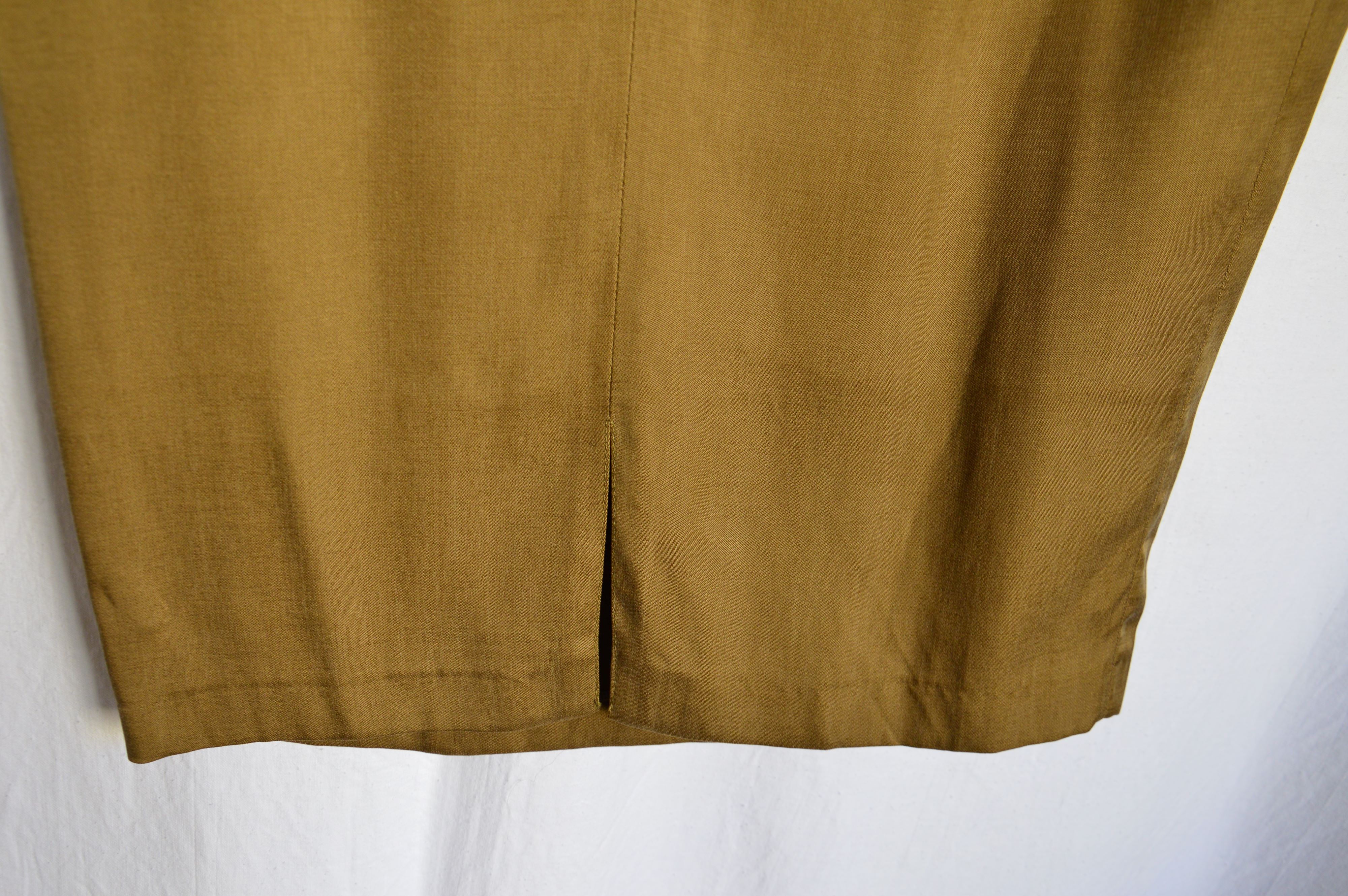 brownisholive-mustardy green pencilskirt_detail