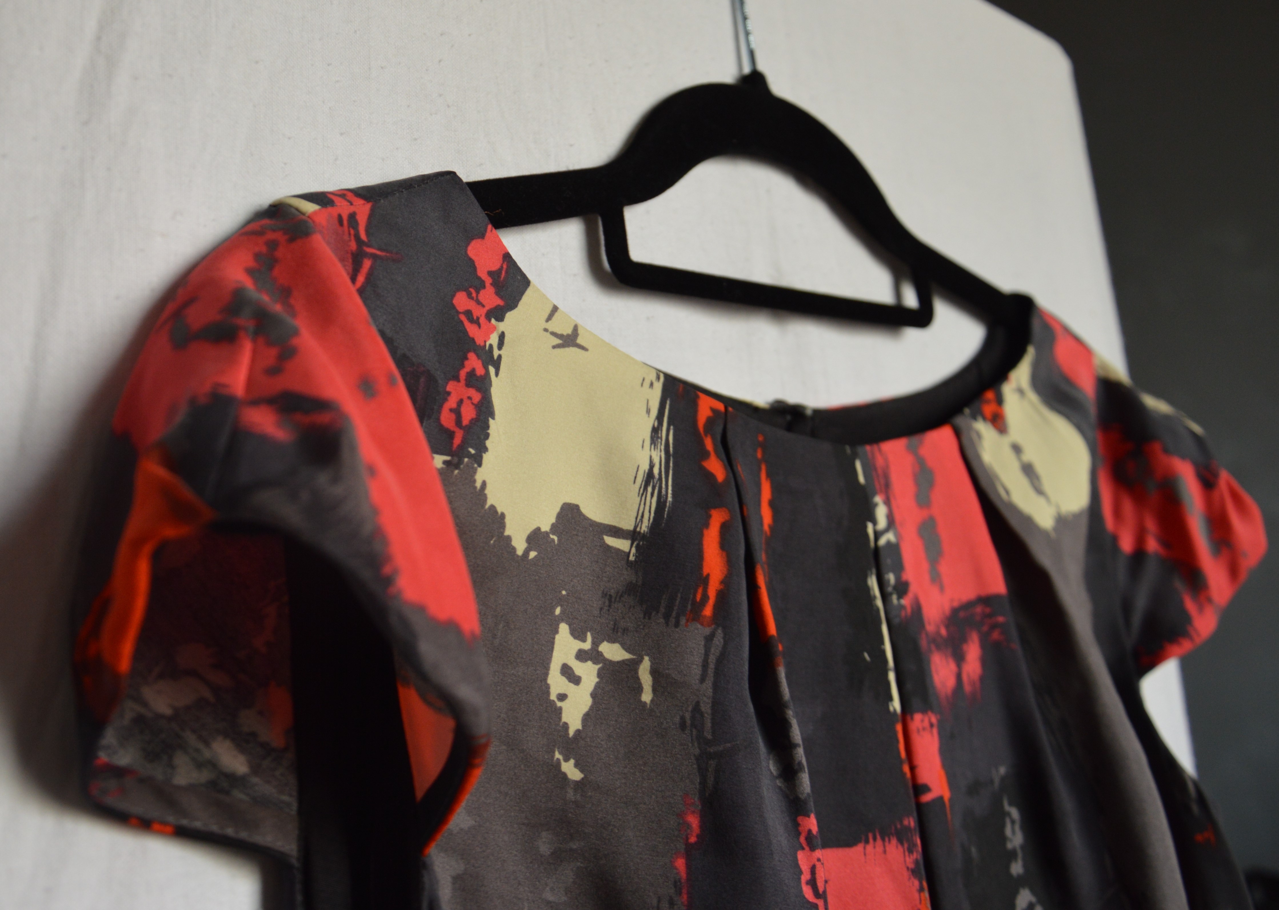 multicolor silk dress-detail1