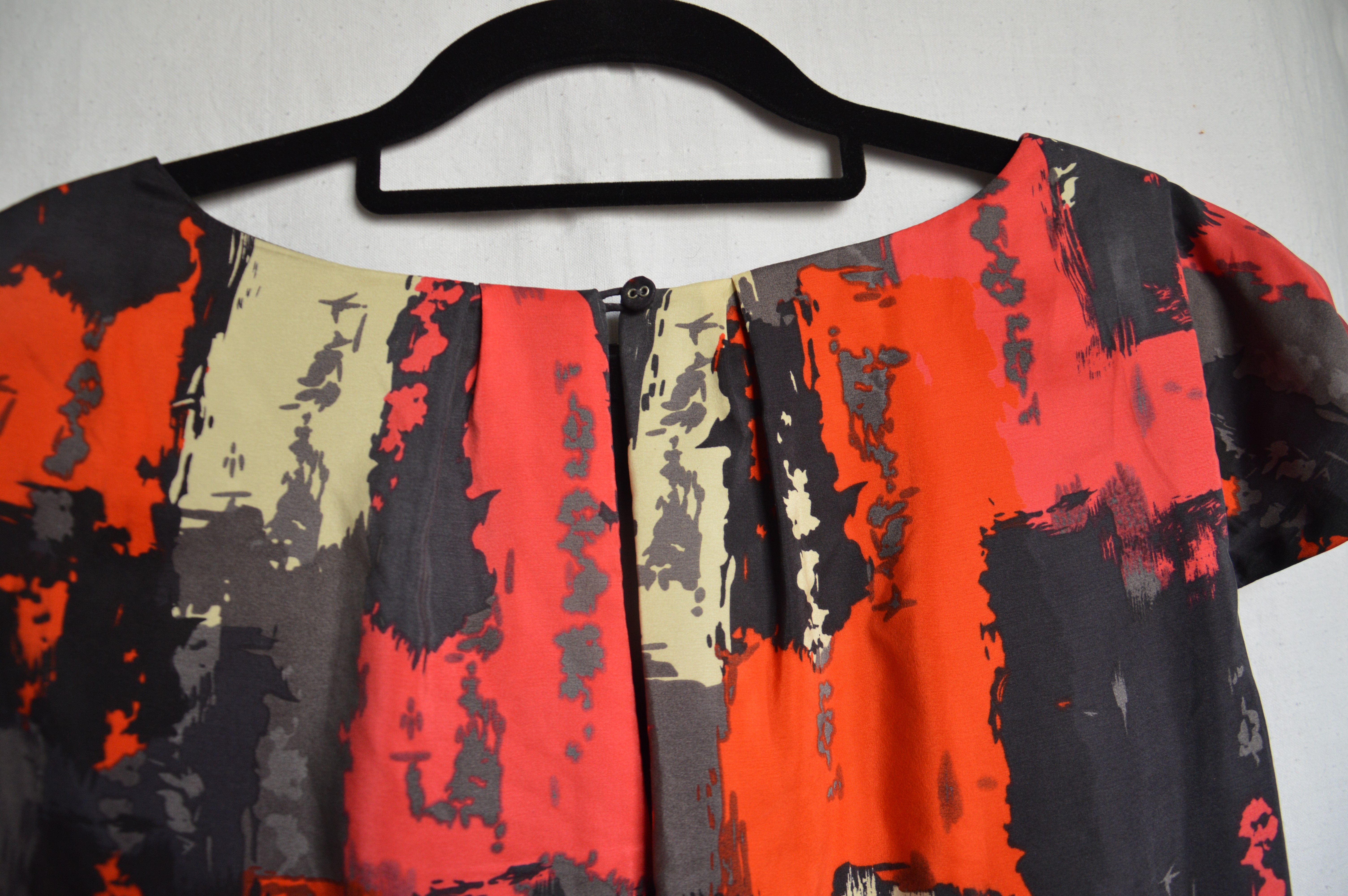 multicolor silk dress-detail2