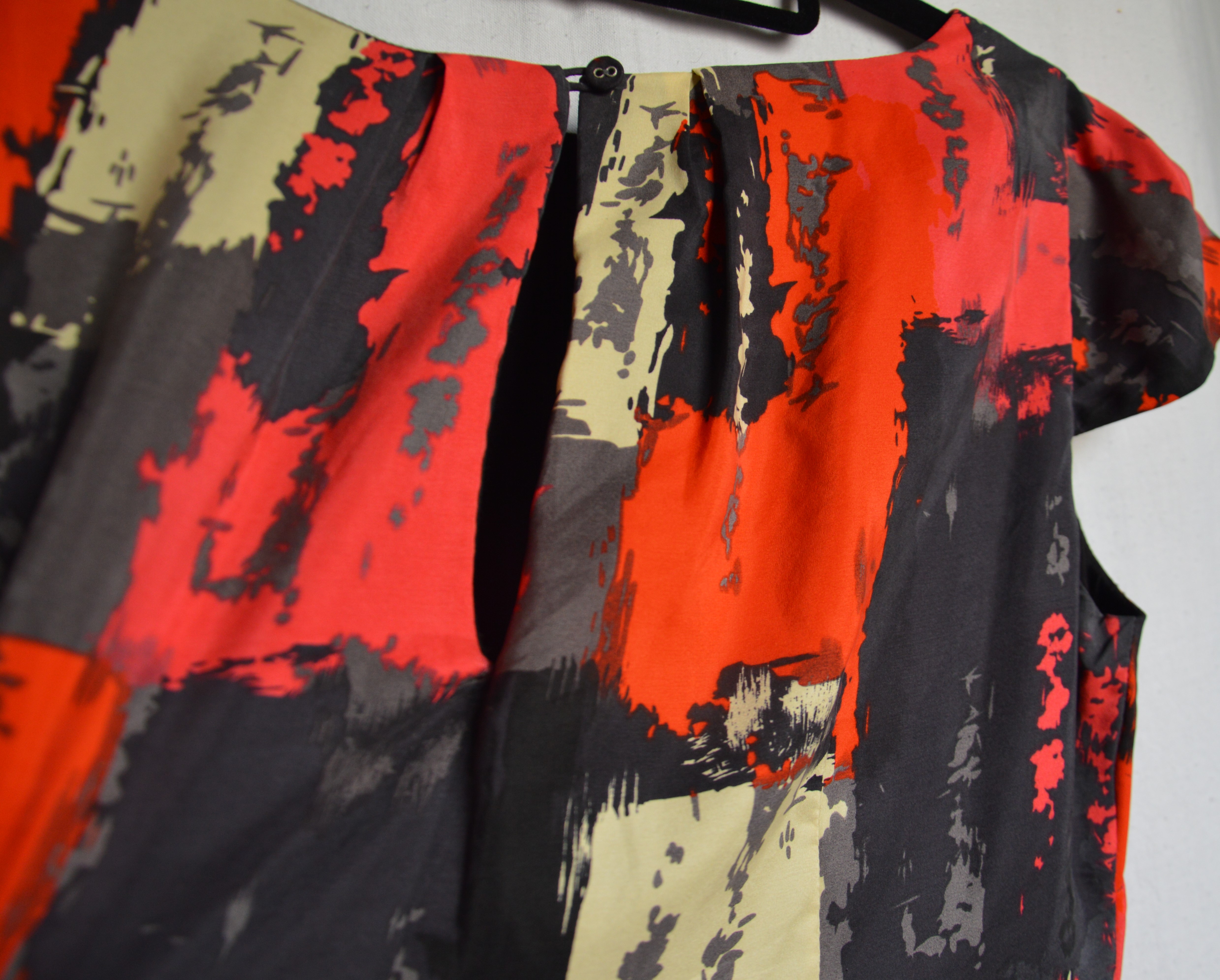 multicolor silk dress-detail3