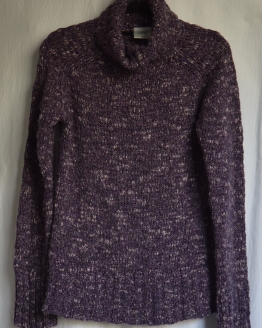 purple speckled sweater - 1