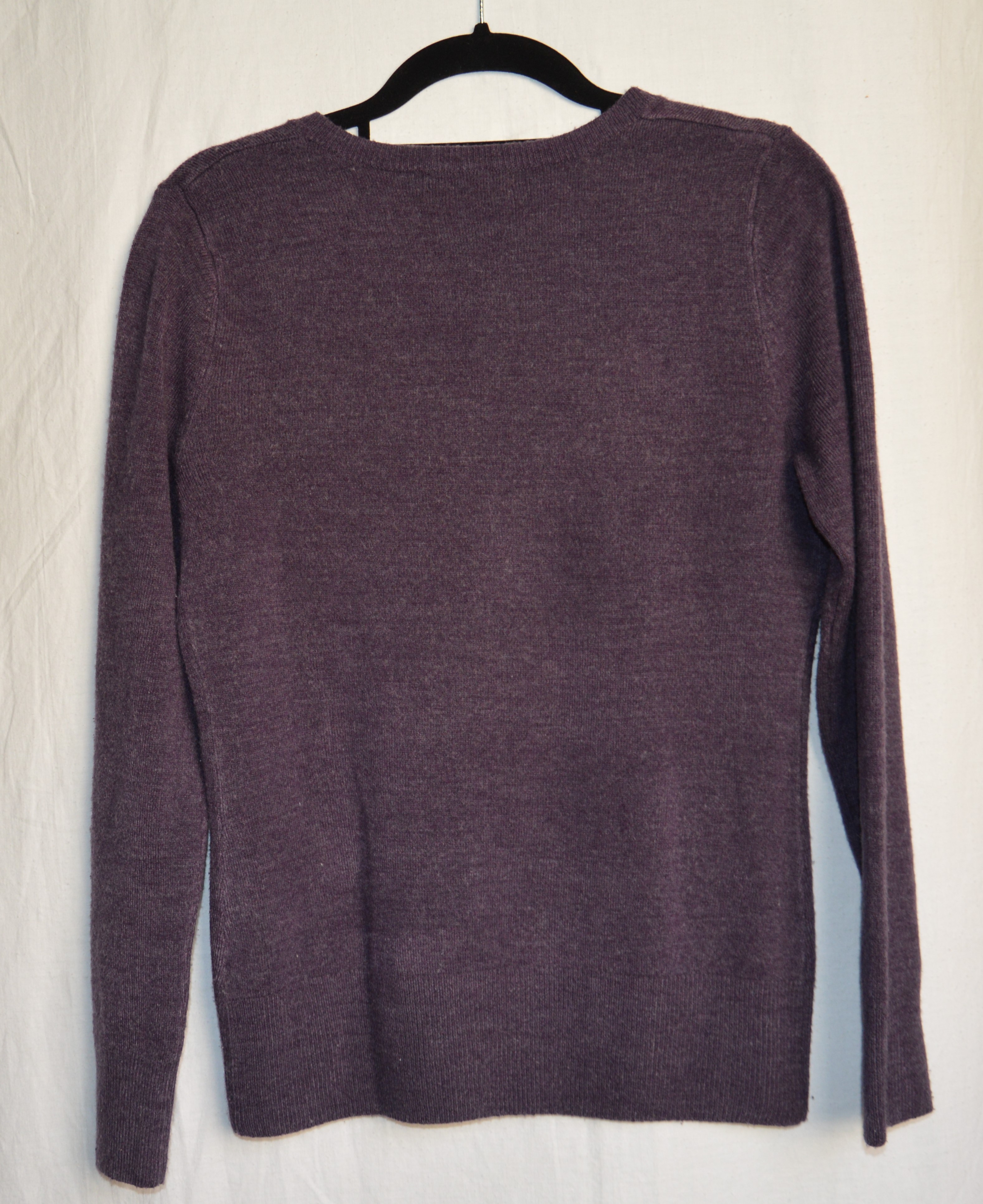 purple v neck - 2