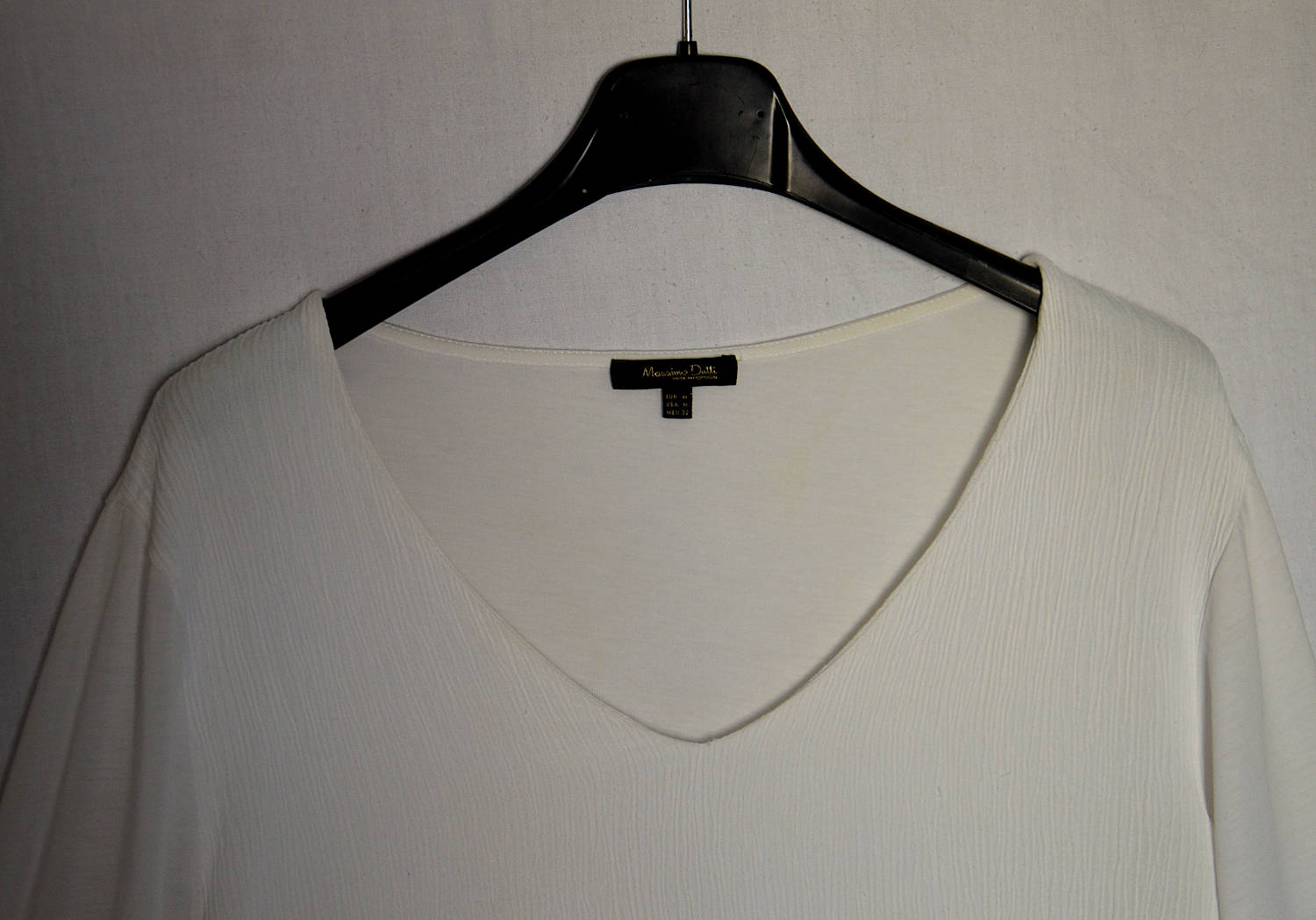 Massimo Dutti white top - detail