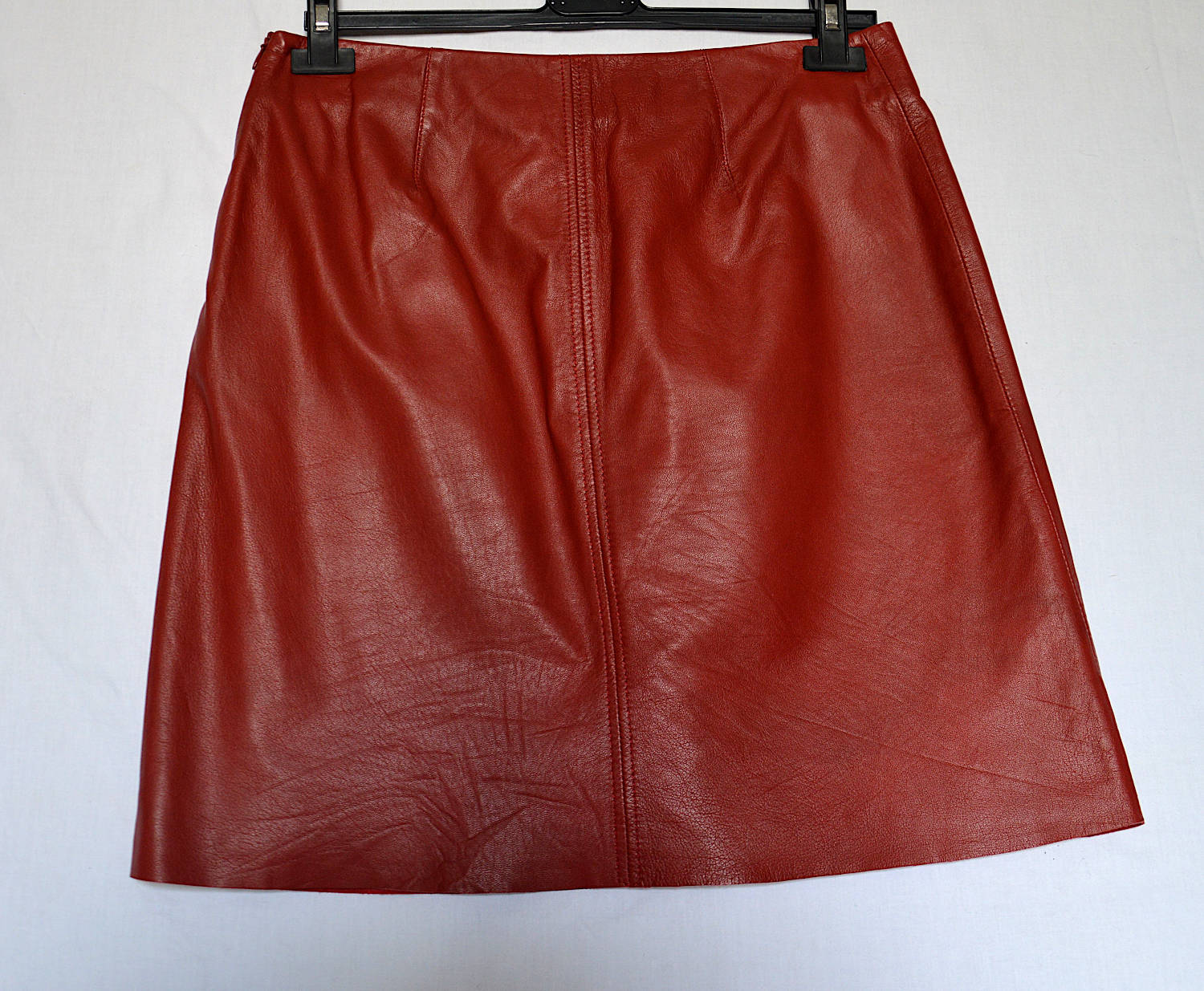 Red leather skirt - 2